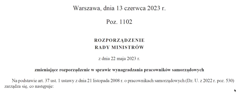 Wynagrodzenie minimalne pracowników samorządowych od 1 lipca.