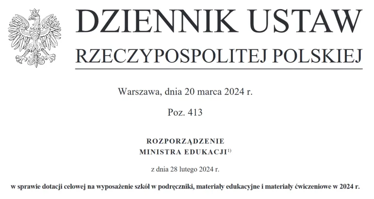 Wzór wniosku o wypłatę dotacji na podręczniki. Na ucznia od 185 zł do 330 zł