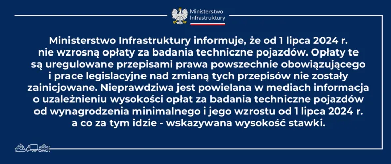 Rząd oświadcza kierowcom: wciąż 99 zł a nie 430 zł opłaty od 1 lipca 2024 r. Nie ma się co martwić