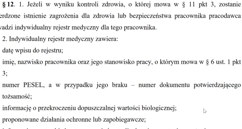 Zmiany w Kodeksie pracy: Nowy typ szkolenia pracowników, rozszerzenie rejestrów, badania lekarskie. Rozporządzenia