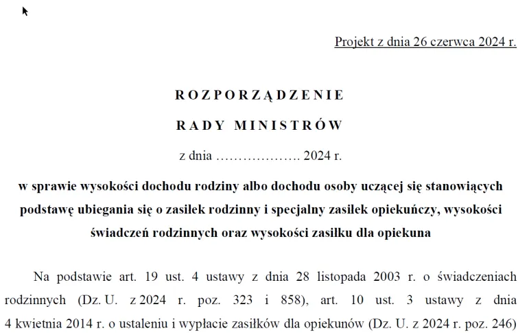 Rozporządzenie: Rząd nie zwaloryzuje zasiłku rodzinnego. Tylko 95 zł dla osób z dochodem do 674 zł. Kwoty te zostaną z nami na dłużej