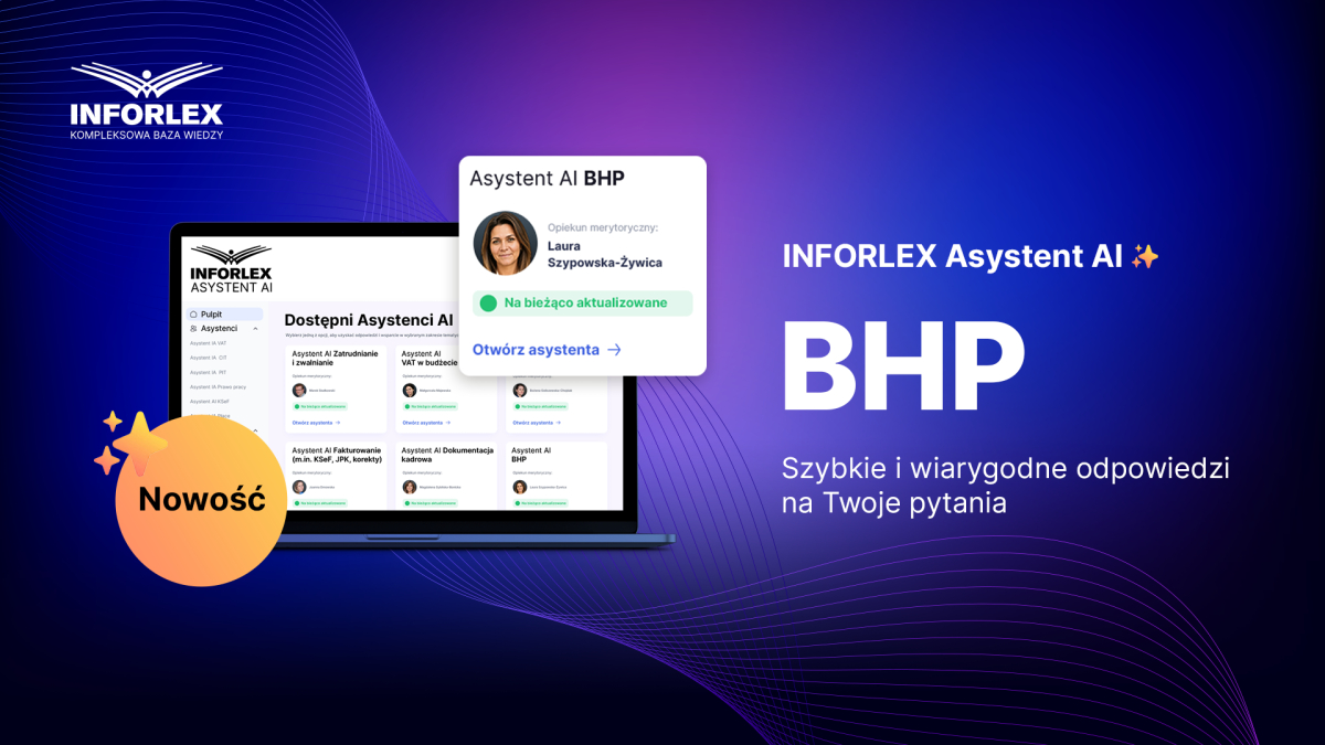 Asystent AI BHP – poznaj nowe możliwości INFORLEX