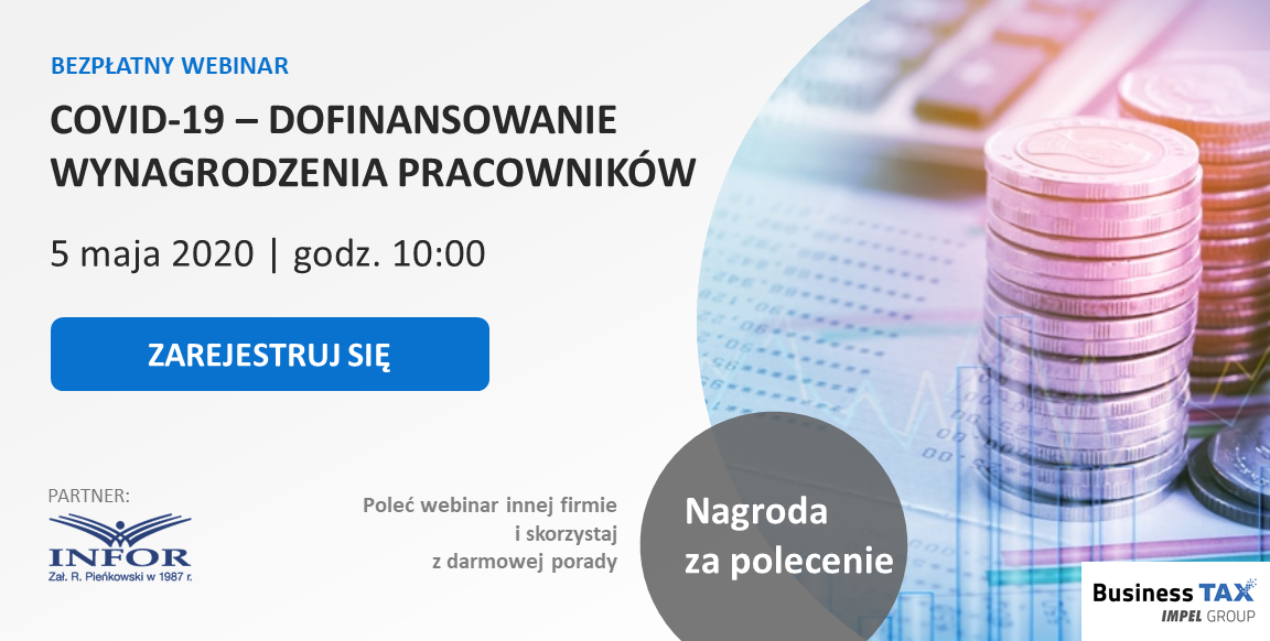 „COVID-19 – DOFINANSOWANIE WYNAGRODZENIA PRACOWNIKÓW”