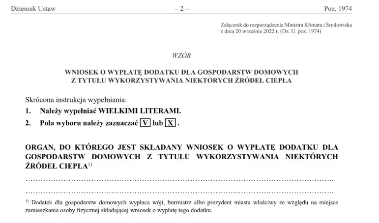 Wniosek o dodatek do drewna opałowego można składać od 21 września 2022