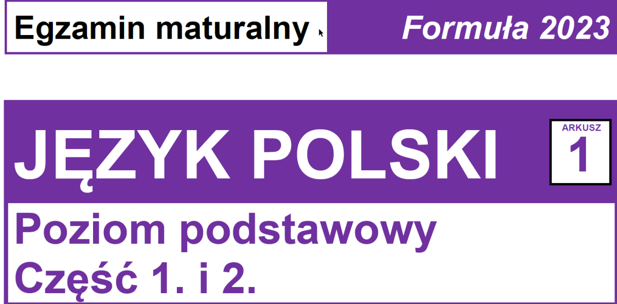 Matura 2023 r. Powtórka z polskiego [Arkusze]