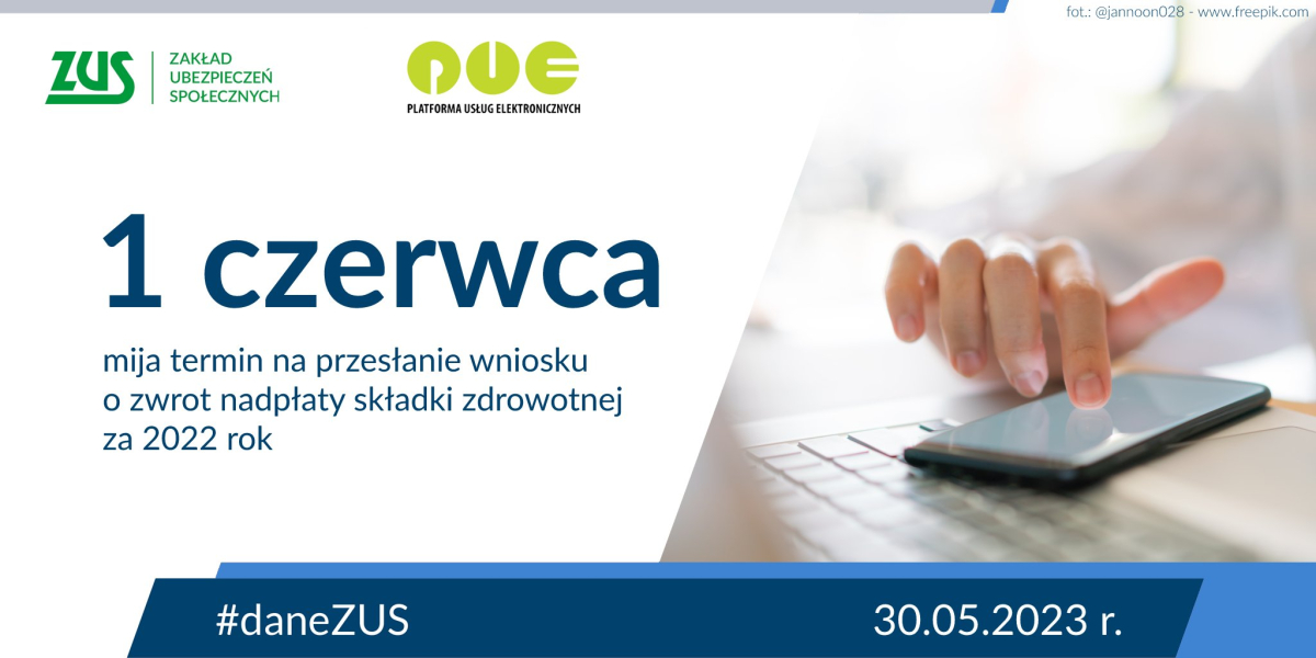 ZUS informuje: Jeżeli PUE-ZUS nie zadziałał i nie stworzyliśmy wniosku o zwrot składki, powinieneś sam go stworzyć