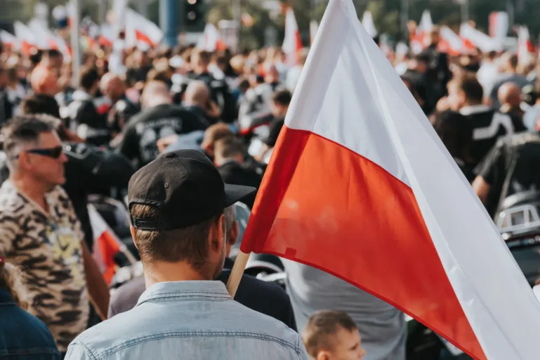 Polska flaga Powstanie warszawskie rocznica