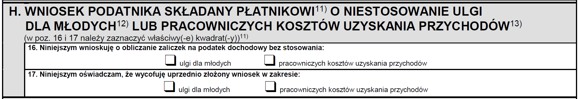 PIT-2: ulga dla młodych