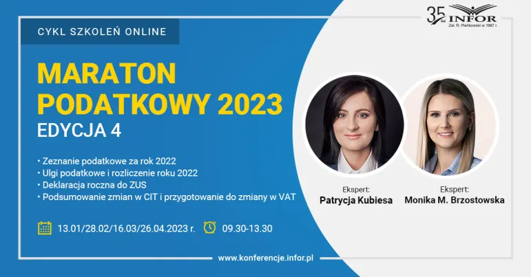 Maraton podatkowy 2023 [szkolenie]