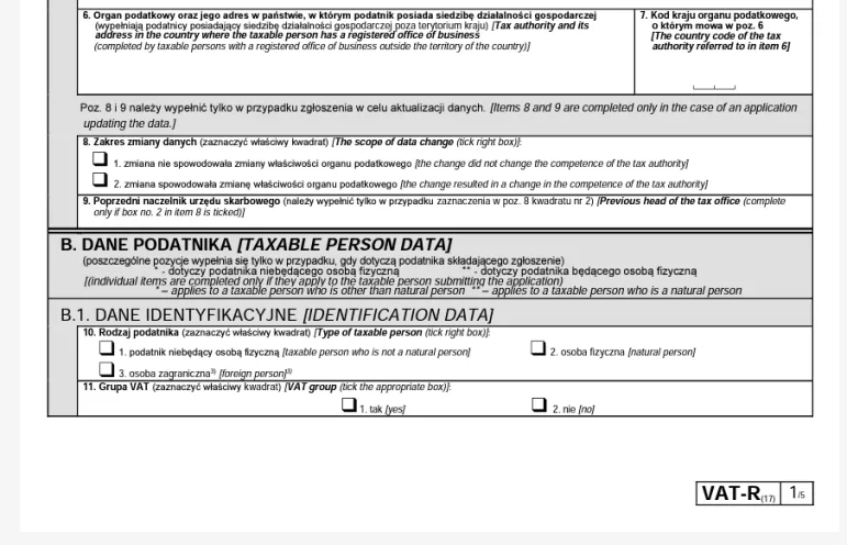 Nowy wzór zgłoszenia VAT-R w 2023 roku. Od kiedy? Co się zmieni?