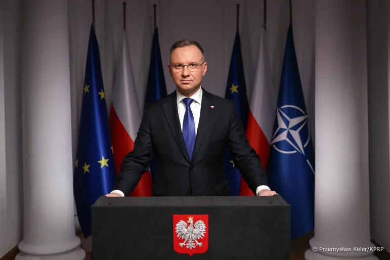 Prezydent Andrzej Duda wygłasza orędzie