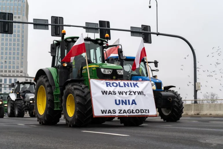 protest strajk rolnik Ukraina Unia Europejska rolnictwo import żywność