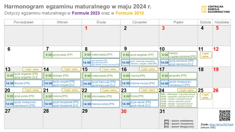 Kalendarz maturzysty 2024 r.: Terminy egzaminów pisemnych. Kiedy ustne i poprawki [kalkulator matur]