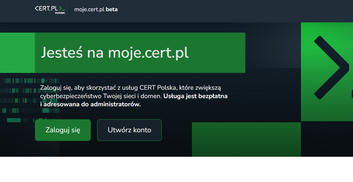 Czy Twoja strona internetowa jest bezpieczna, czy nie wyciekły hasła? Można to sprawdzić (za darmo!) na moje.cert.pl