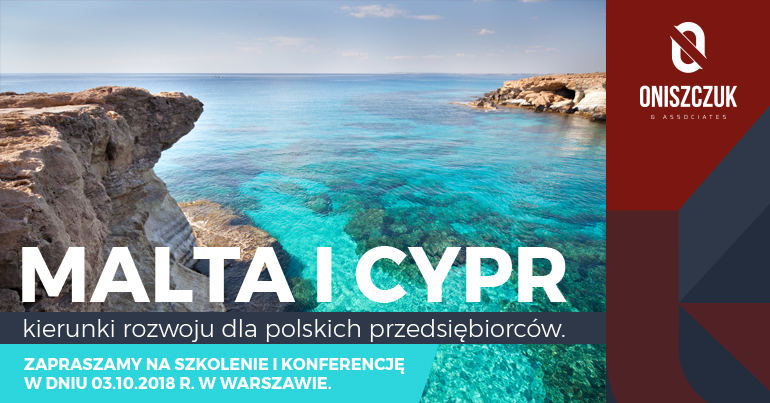 Malta i Cypr. Kierunki rozwoju dla polskich przedsiębiorców - szkolenie