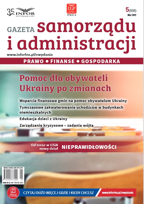 Gazeta Samorządu i Administracji nr 5/2022