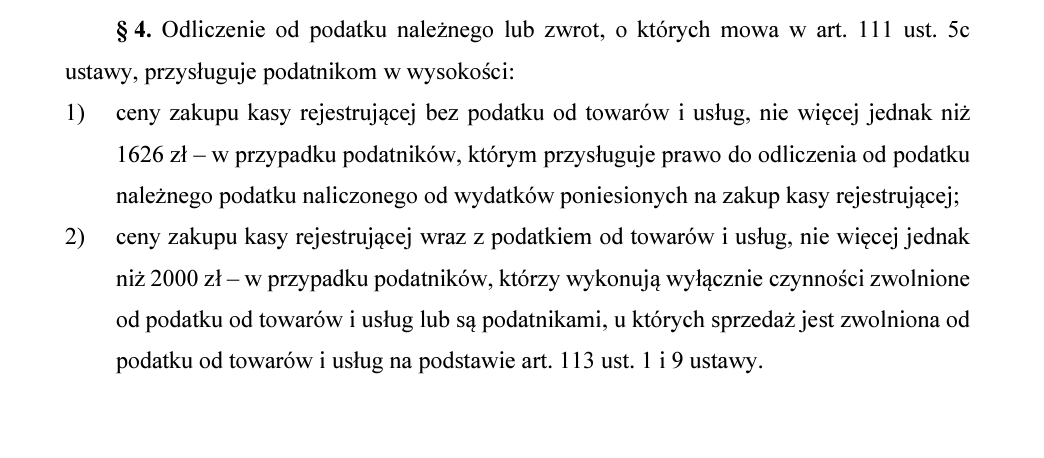 kasy rejestrujące powódź