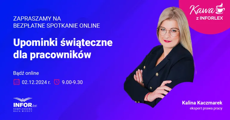 Kawa z INFORLEX. Upominki świąteczne dla pracowników