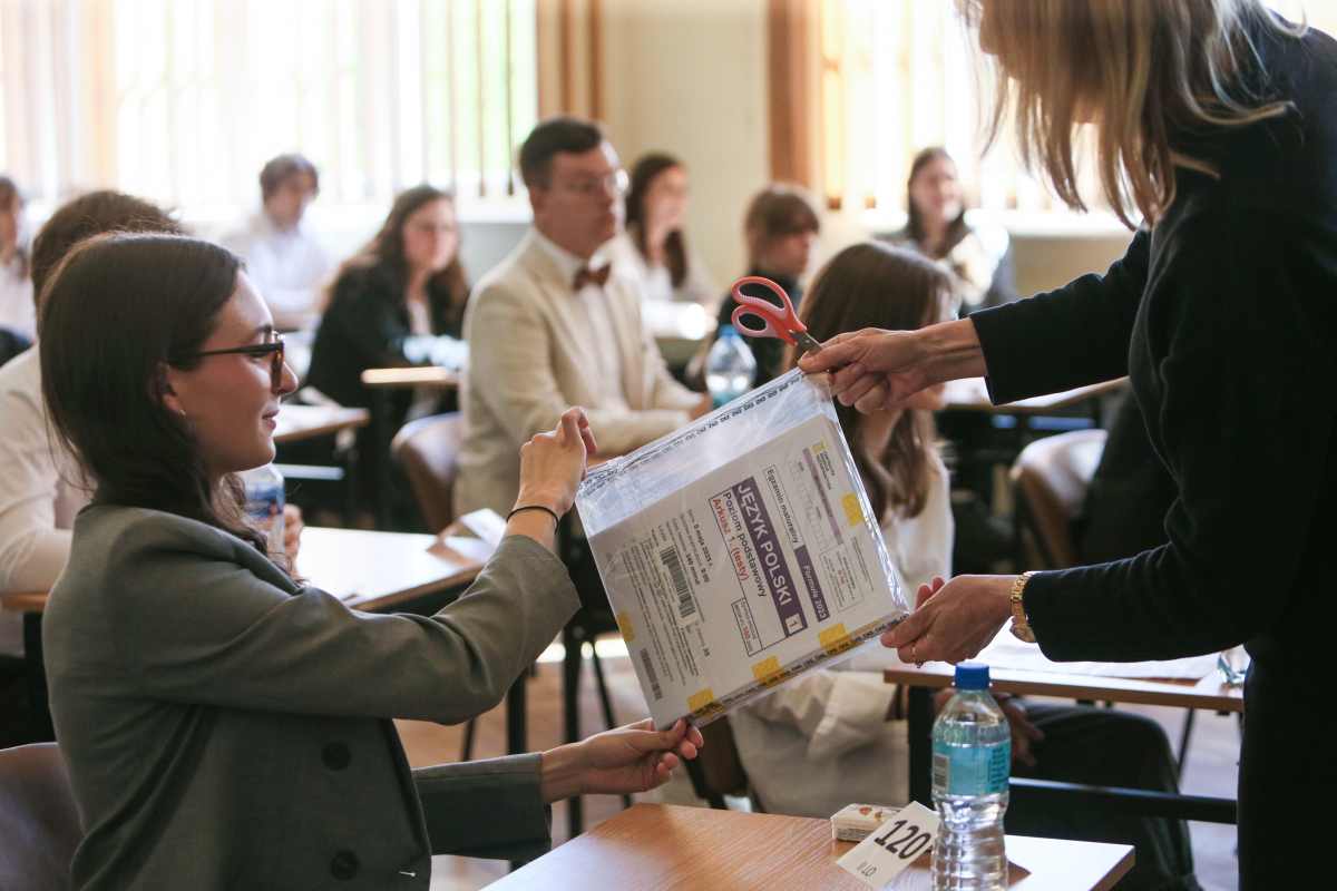 maturzyści przed egzaminem