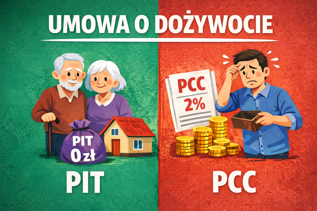 Skarbówka potwierdza: dożywocie bez podatku dochodowego, ale uważaj na PCC i pułapkę przy rozwiązaniu umowy