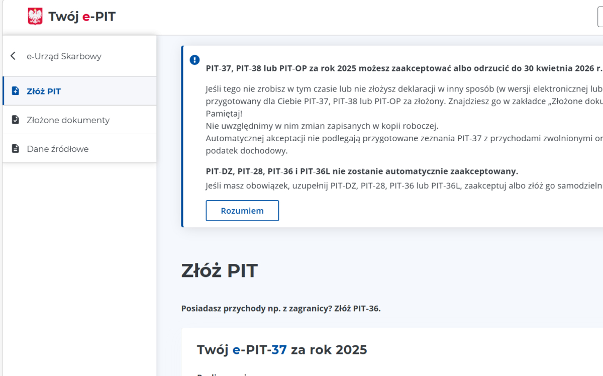 Twój e-PIT 2026