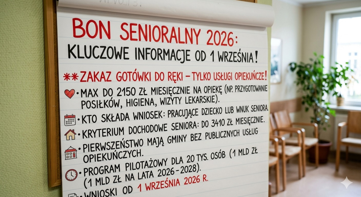 Bon senioralny coraz bliżej. Rząd pokazał zasady. Gminy będą decydować, kto otrzyma wsparcie jako pierwszy