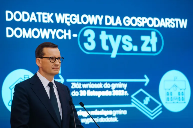 Premier: jeden dodatek węglowy dla domu z rodziną i teściami