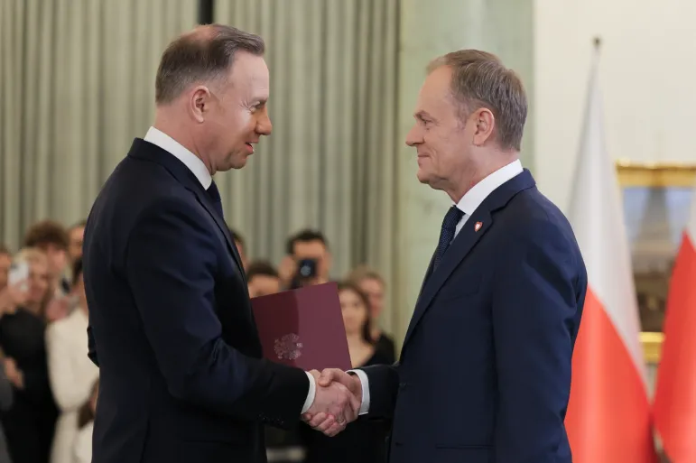 Donald Tusk został powołany przez prezydenta Andrzeja Dudę na prezesa Rady Ministrów