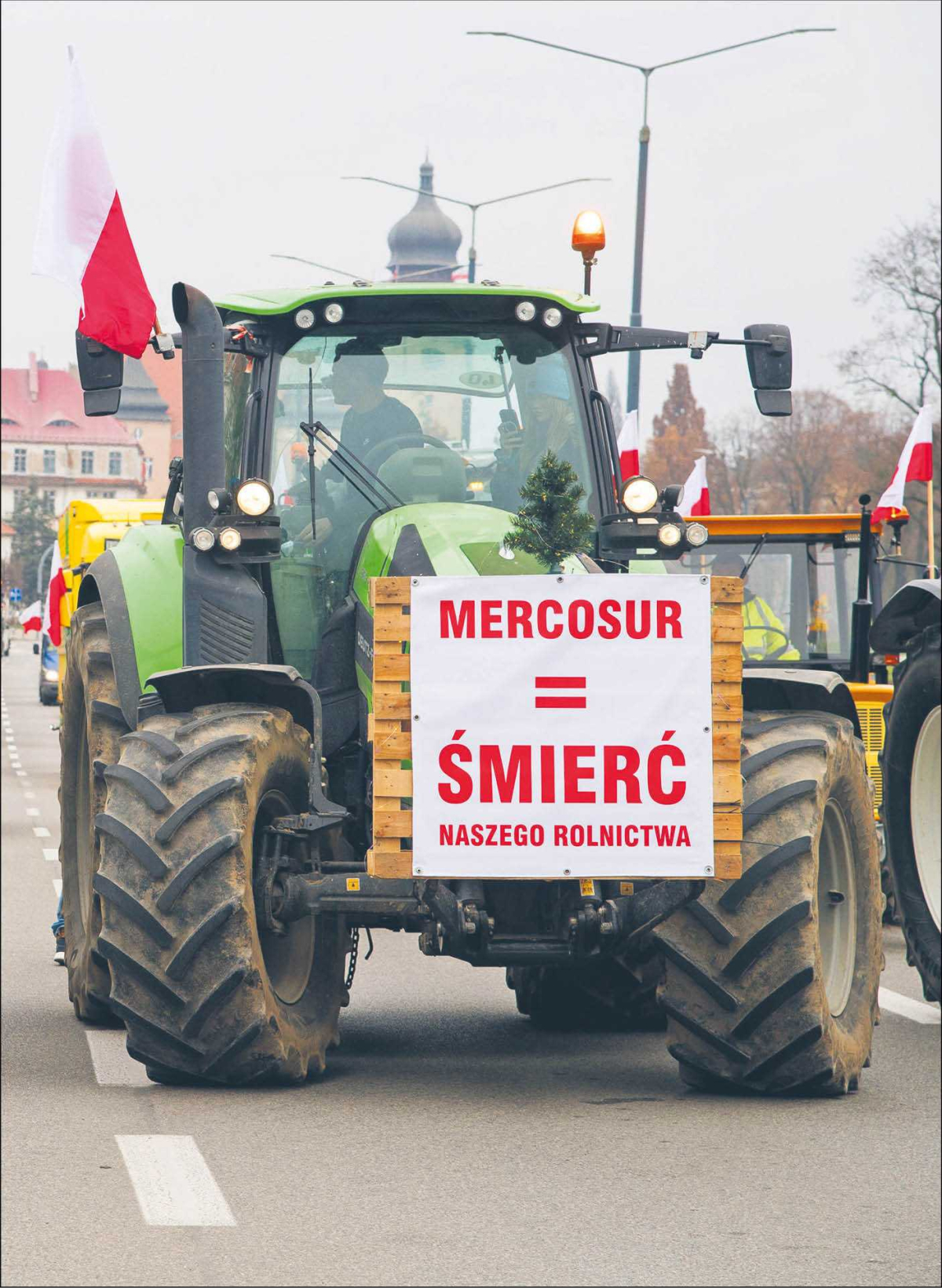 Rolniczy protest w Elblągu