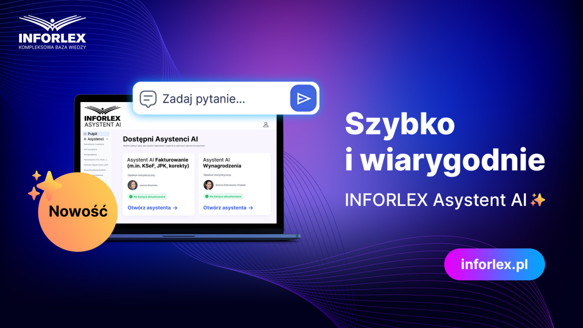 Nowy wymiar informacji prawnej – Twój Asystent AI już dostępny w INFORLEX