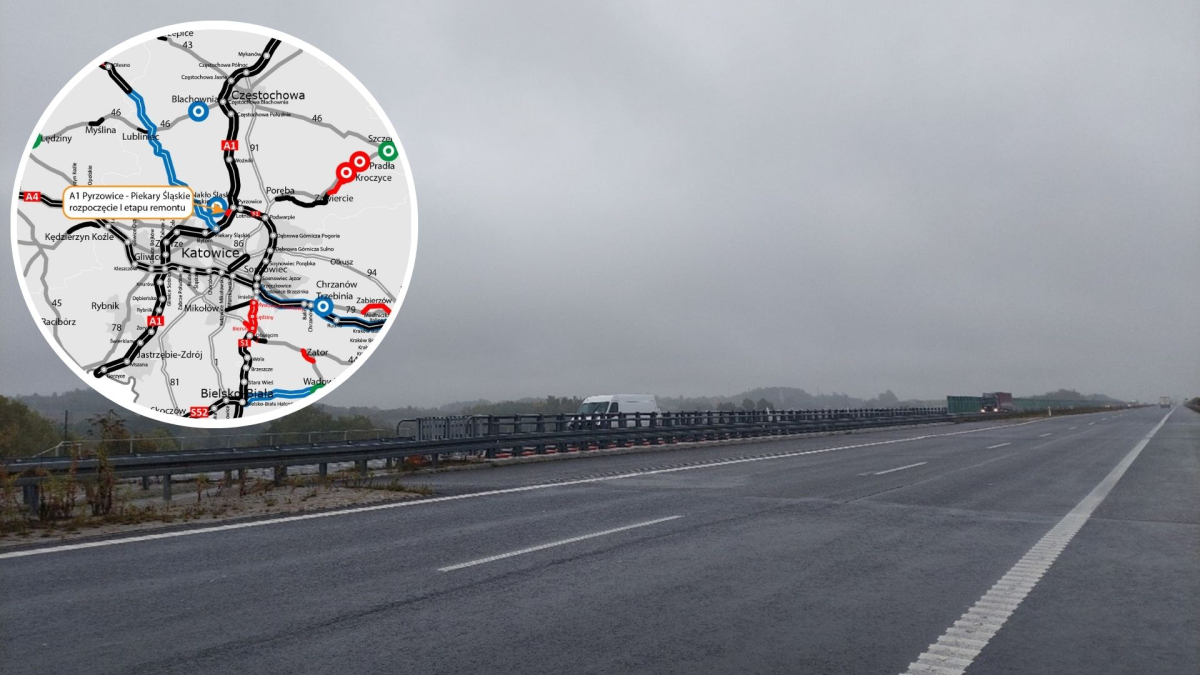 Zrywają asfalt z autostrady. Stara nawierzchnia była w fatalnym stanie