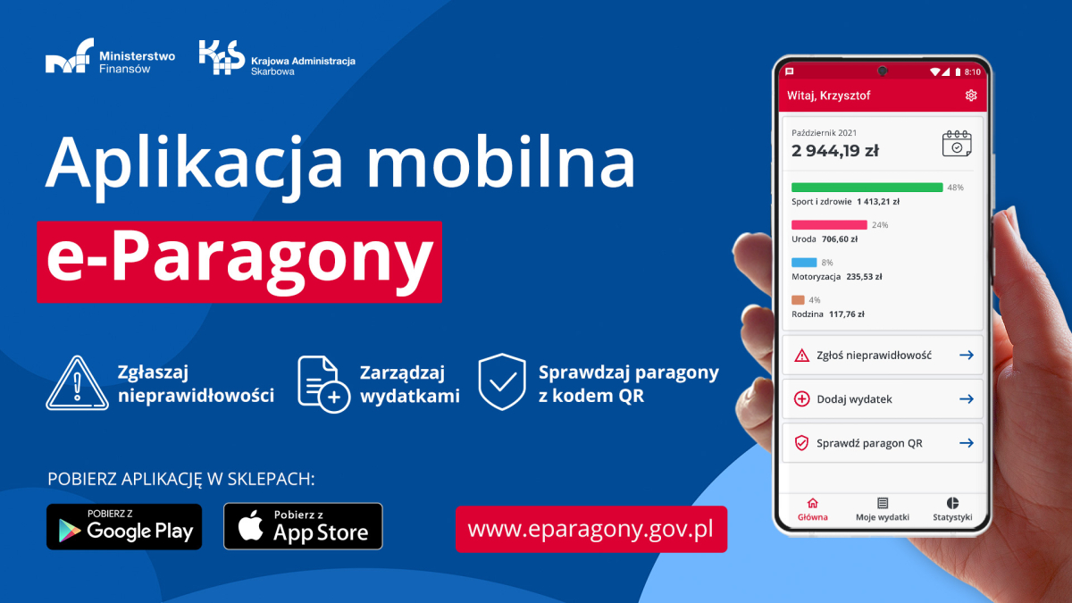 e-Paragony - bezpłatna aplikacja Ministerstwa Finansów. Jakie funkcje?