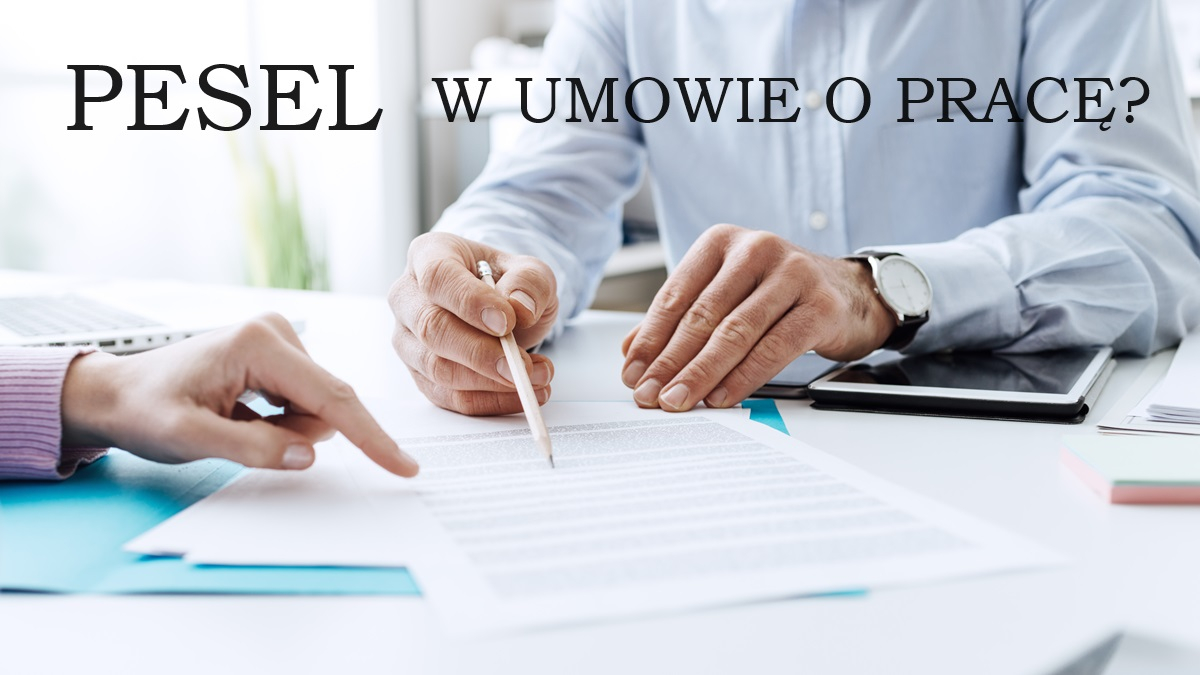 pesel w umowie o pracę