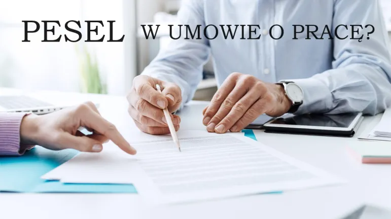 pesel w umowie o pracę