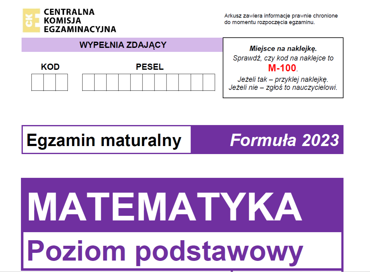 Arkusze z matematyki i karty odpowiedz [Matura 5 maja 2026 r. PDF]