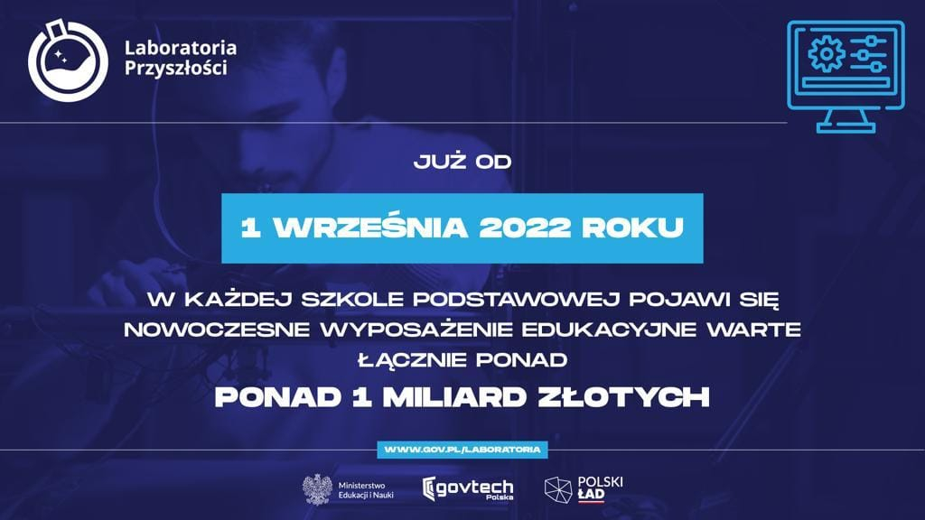 Laboratoria Przyszłości - miliard na wyposażenie dla szkół