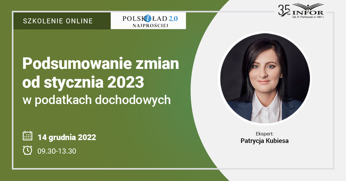 Zmiany w podatkach 2023 [szkolenie]