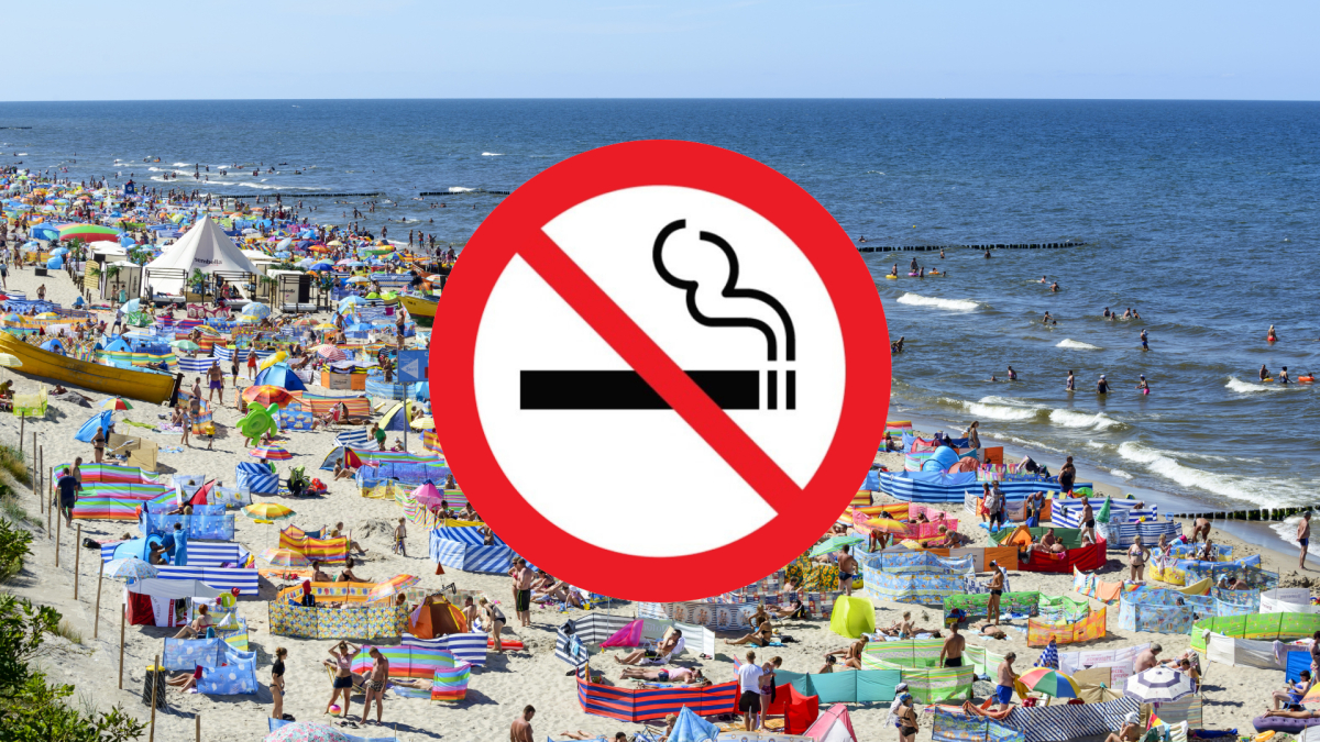 palenie, zakaz, wakacje, tytoń, plaża, papierosy