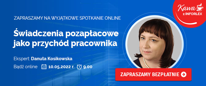 Kawa z INFORLEX: Świadczenia pozapłacowe jako przychód pracownika