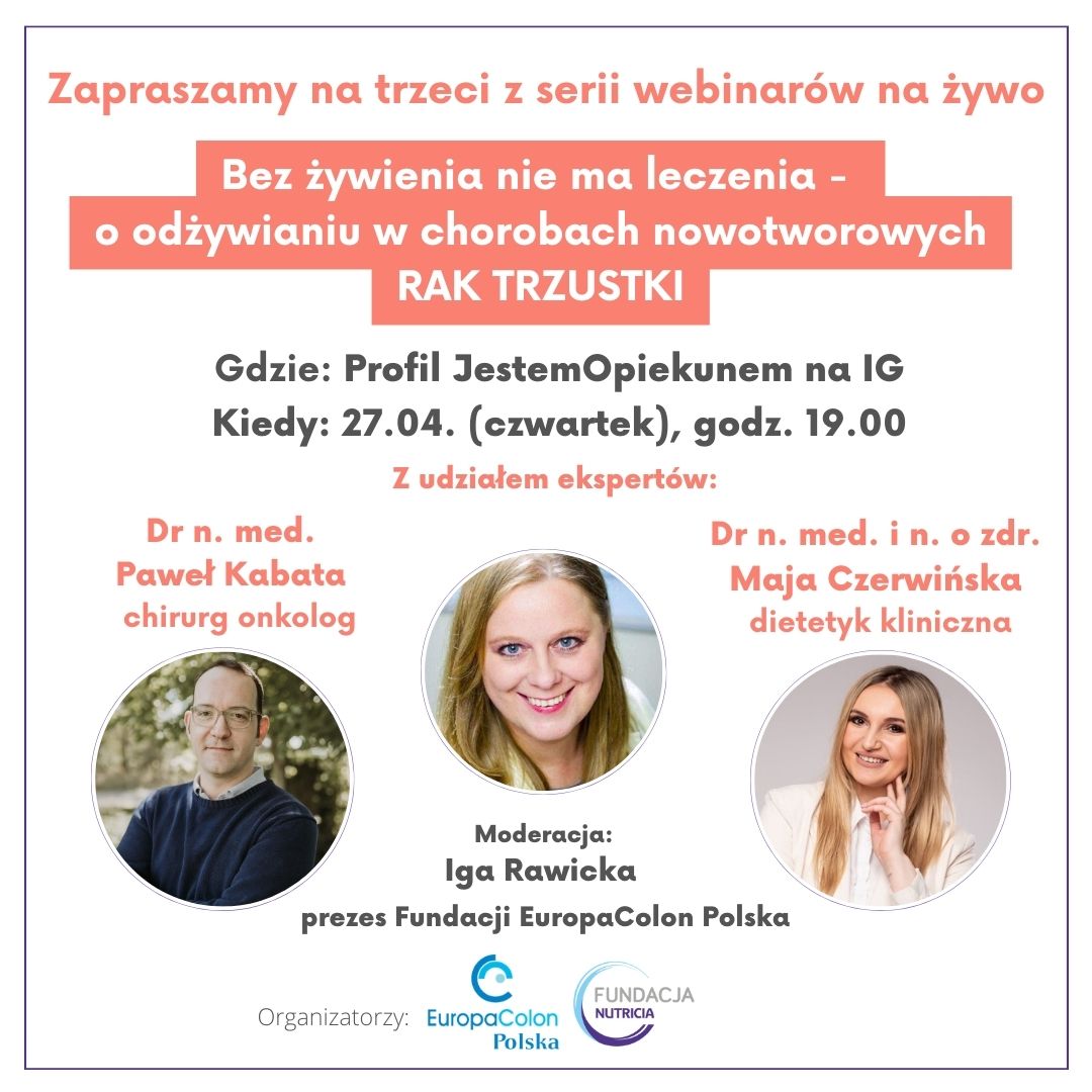 Zaproszenie na webinar rak trzustki