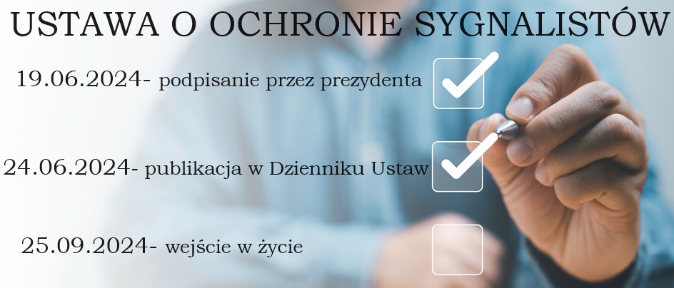 sygnalista wejście w życie od kiedy