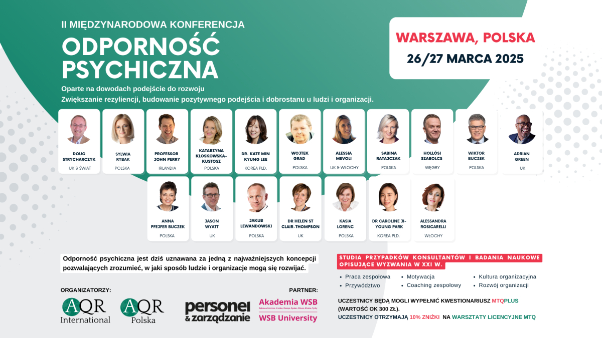 „Odporność Psychiczna” – Międzynarodowa Konferencja w Warszawie