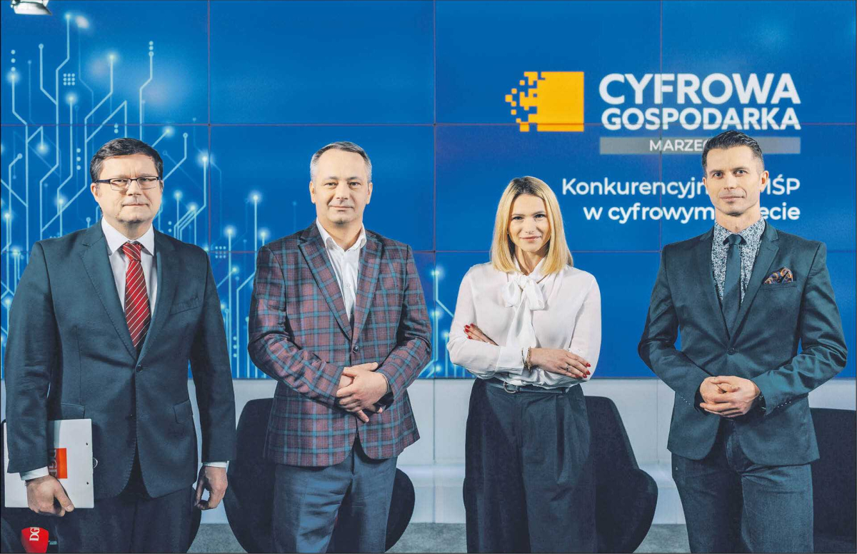 W debacie prowadzonej przez Jacka Pochłopienia, redaktora INFOR PL SA, udział wzięli: Juliusz Stawiński, CPO, dyrektor pionu rozwoju usług i produktów Polskie ePłatności, Joanna Plona, prezes zarządu Grupy WeNet oraz Paweł Chaber, ekspert departamentu analiz i strategii PARP.