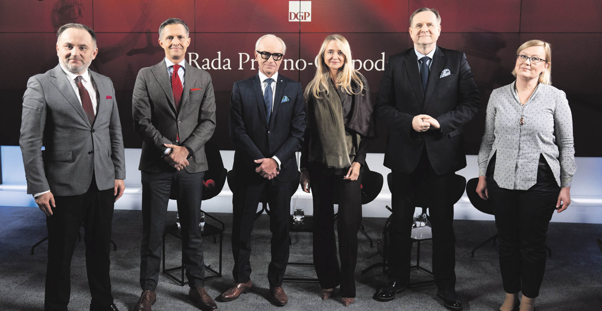 Tomasz Pietryga (redaktor naczelny DGP), Łukasz Bernatowicz (Business Centre Club), Marek Kowalski (Federacja Przedsiębiorców Polskich), Joanna Makowiecka-Gatza (Pracodawcy RP), Marek Górski (Konfederacja Lewiatan), Katarzyna Jędrzejewska (DGP)