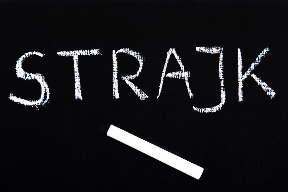 Protest nauczycieli 9 października 2021 r.