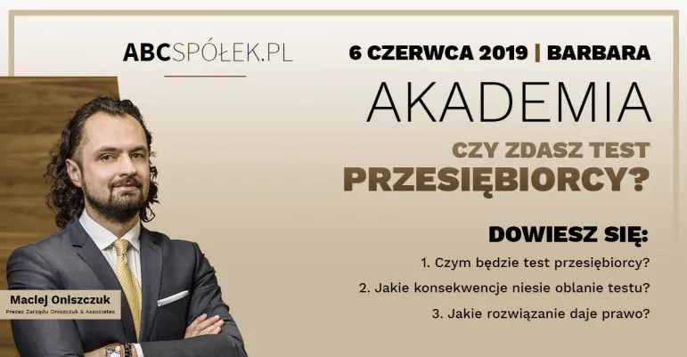 Akademia ABC Spółek: Czy zdasz test przedsiębiorcy?