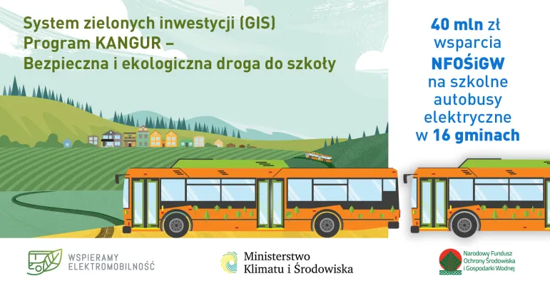 Program Kangur - autobusy elektryczne dla gmin wiejskich