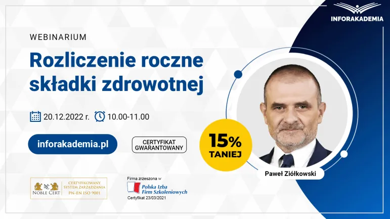 Rozliczenie składki zdrowotnej