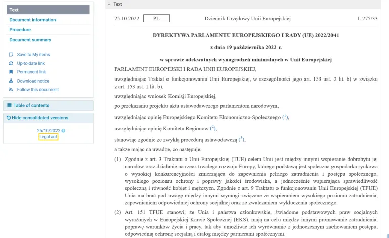 Dyrektywa UE o płacy minimalnej od jesieni 2024 r. także w Polsce. Co się zmieni? O ile wzrośnie najniższa krajowa?