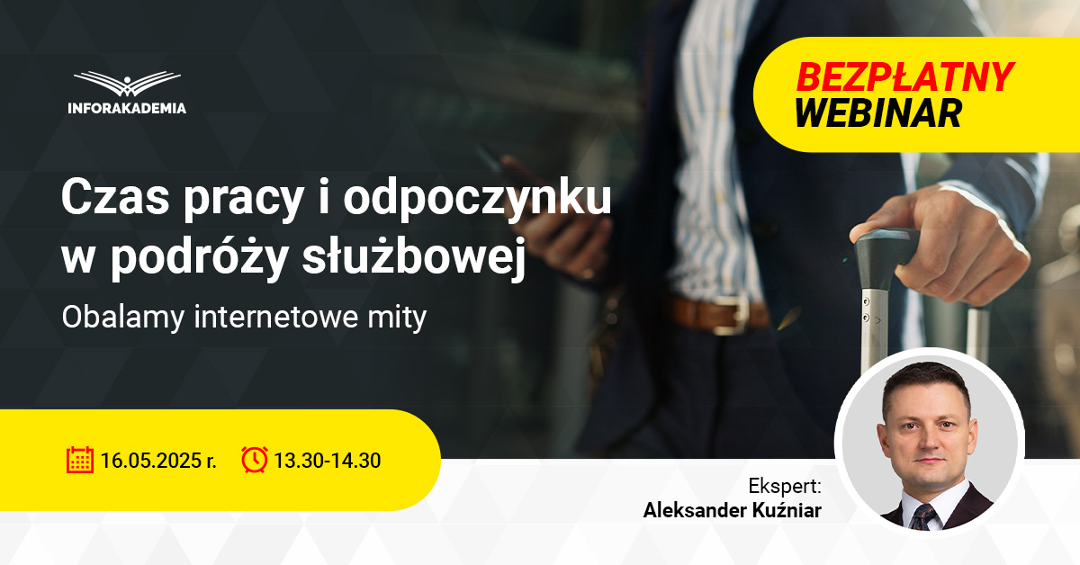 Czas pracy i odpoczynku w podróży służbowej